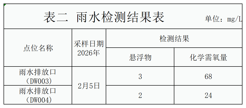 自行监测结果_雨水