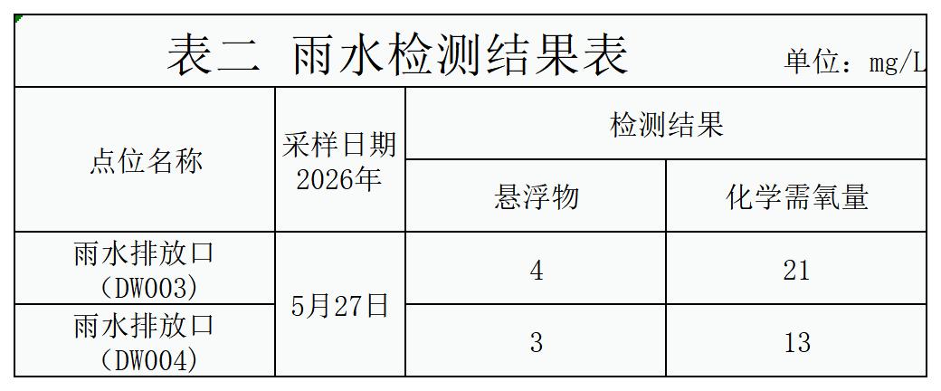 自行监测结果_雨水